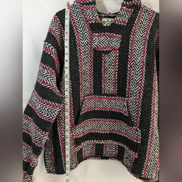 Baja Joe's hoodie , black/white/pink , size S - Picture 3 of 8